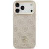 Capa MagSafe Guess 4G Strass Logo para Apple iPhone 18 Pro Max / 17 Pro Max, cor-de-rosa