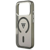 Capa MagSafe Guess IML Gradient Triangle Logo para Apple iPhone 18 Pro Max / 17 Pro Max, preta