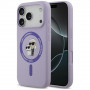 Capa Karl Lagerfeld Silicone Karl&Choupette Ring MagSafe para Apple iPhone 18 Pro / 17 Pro, roxa
