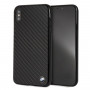 Capa rígida BMW BMHCI65MBC Signature Carbon para Apple iPhone XS Max, preta
