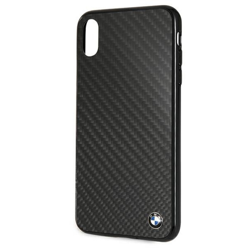 Capa rígida BMW BMHCI65MBC Signature Carbon para Apple iPhone XS Max, preta