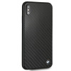 Capa rígida BMW BMHCI65MBC Signature Carbon para Apple iPhone XS Max, preta
