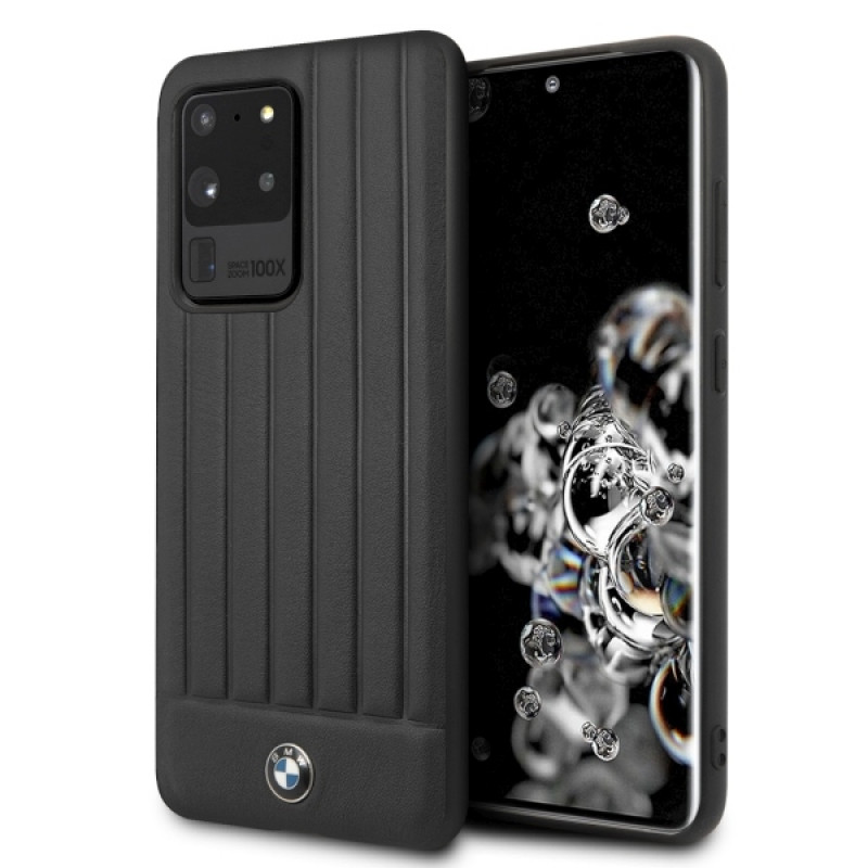Capa rígida Signature BMW BMHCS69POCBK para Samsung Galaxy S20 Ultra, preta