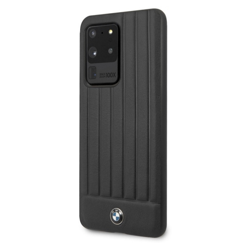 Capa rígida Signature BMW BMHCS69POCBK para Samsung Galaxy S20 Ultra, preta
