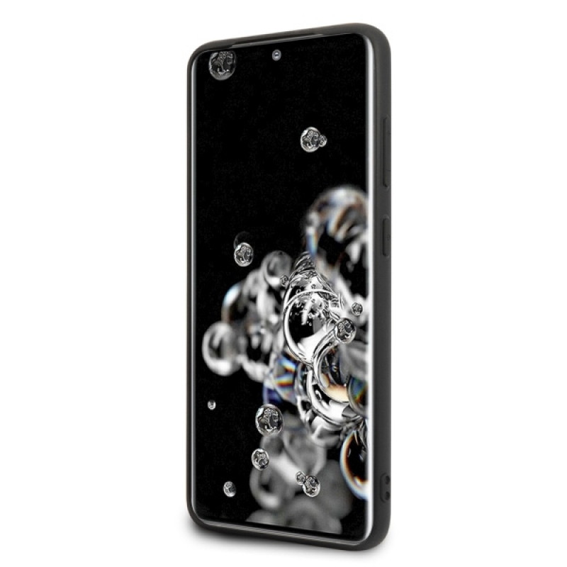 Capa rígida Signature BMW BMHCS69POCBK para Samsung Galaxy S20 Ultra, preta