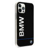 Capa rígida BMW BMHCP12MPCUBBK Signature com logótipo impresso para Apple iPhone 12 / 12 Pro, preta