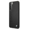 Capa rígida BMW BMHCS21MSLLBK Signature Logo Imprint para Samsung Galaxy S21+, preta