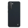 BMW BMHCS21MSILNA Capa rígida Signature em silicone para Samsung Galaxy S21+, azul-marinho