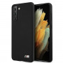 BMW BMHCS21MMSILBK Capa Silicone M Collection para Samsung Galaxy S21+, preta