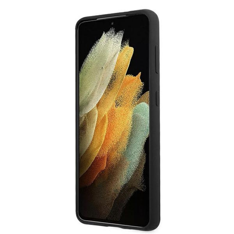BMW BMHCS21MMSILBK Capa Silicone M Collection para Samsung Galaxy S21+, preta