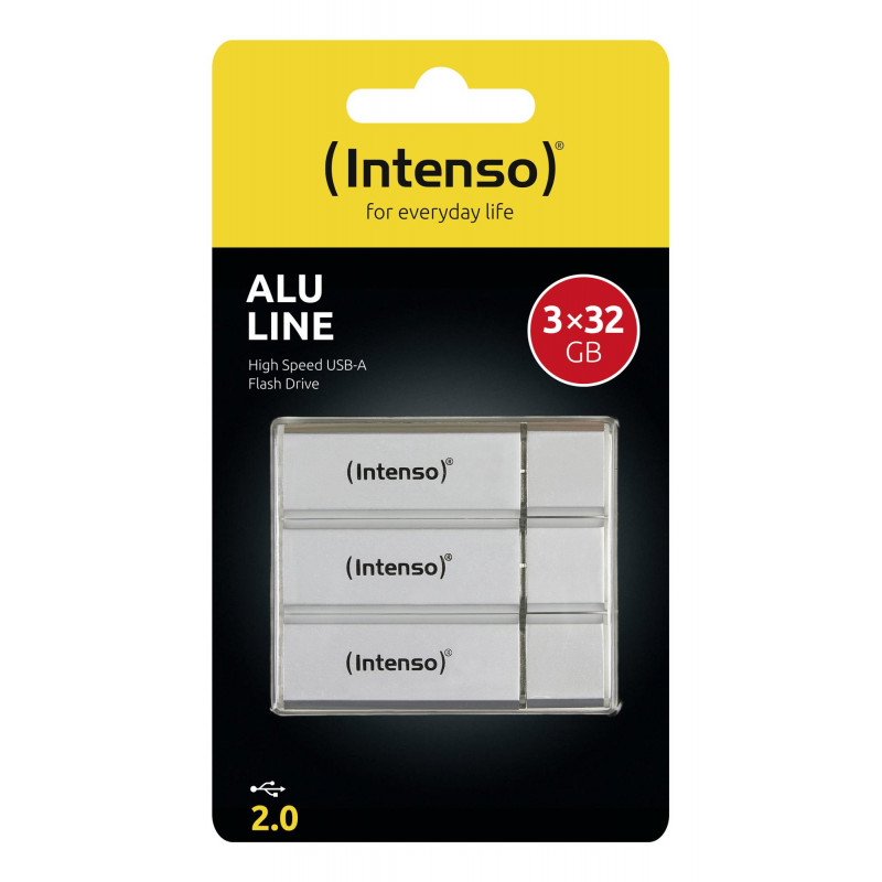 Pen drive Intenso 3521483, 32 GB, USB Type-A 2.0, prateada