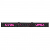 Óculos de esqui para crianças UVEX pwdr FM, preto/rosa/verde/transparente