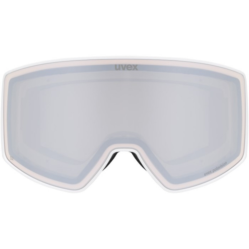 Óculos de esqui UVEX Scenic P, branco/prateado