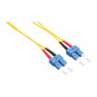 Cabo de ligação de fibra ótica LogiLink FP0SC10 SC/SC OS2 9/125 µm duplex, 10 m, amarelo