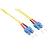 Cabo de ligação de fibra ótica LogiLink FP0SC10 SC/SC OS2 9/125 µm duplex, 10 m, amarelo