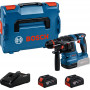 Bosch Martelo rotativo GBH 18V-22 X Professional 0611924101, 18 V, 2 J, 2 baterias de 4.0 Ah