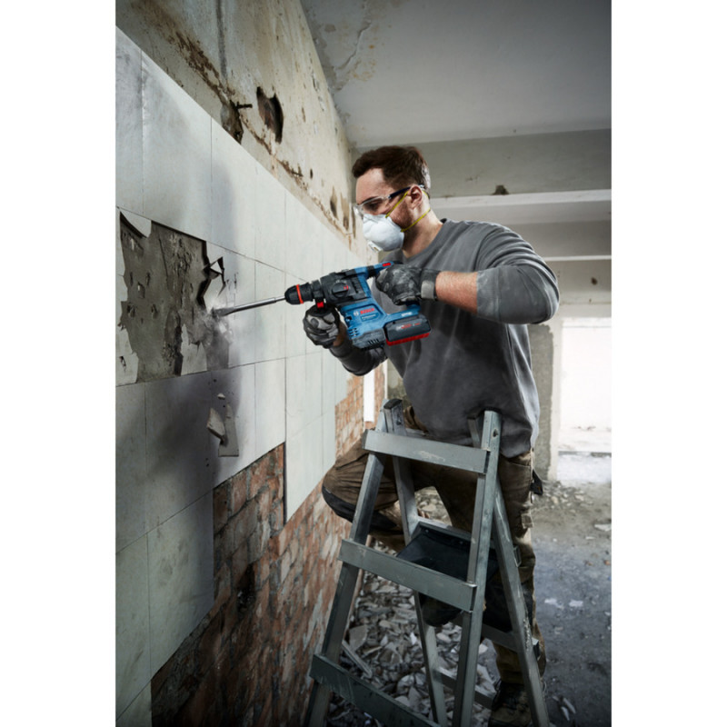 Bosch Martelo rotativo GBH 18V-22 X Professional 0611924101, 18 V, 2 J, 2 baterias de 4.0 Ah
