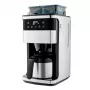 Máquina de café de filtro Medion MD 19911 com moinho, jarro térmico, 1000 W, prateado/preto