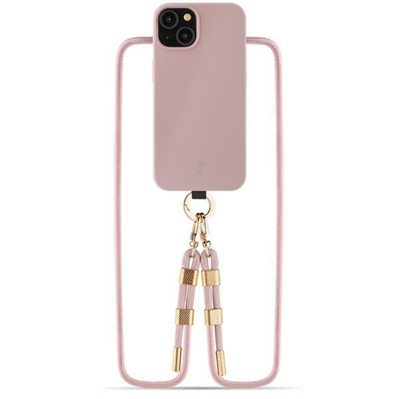 Capa Just Elegance JEC151 para Apple iPhone 15 MagSafe, PopGrip, rosa