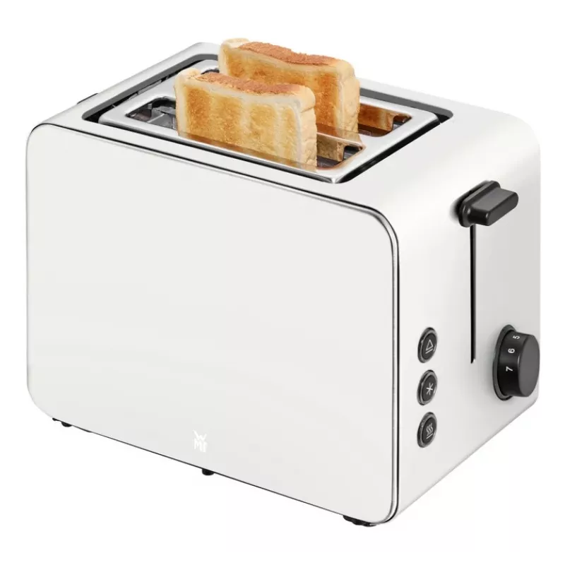 WMF Stelio 414210001 Torradeira, 2 fatias, aço inoxidável, Paper Grey, 1050 W