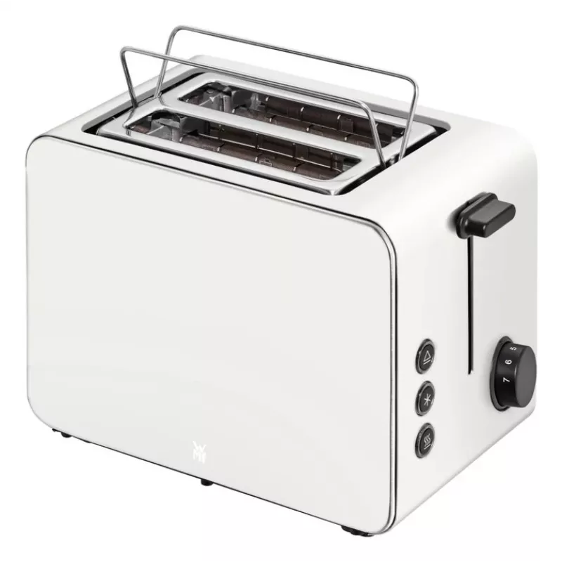 WMF Stelio 414210001 Torradeira, 2 fatias, aço inoxidável, Paper Grey, 1050 W