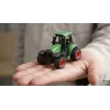 Trator metálico Amewi com reboque, 1:64, RTR, verde