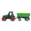 Trator metálico Amewi com reboque, 1:64, RTR, verde