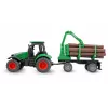 Trator metálico Amewi com atrelado florestal, 1:64, RTR, verde