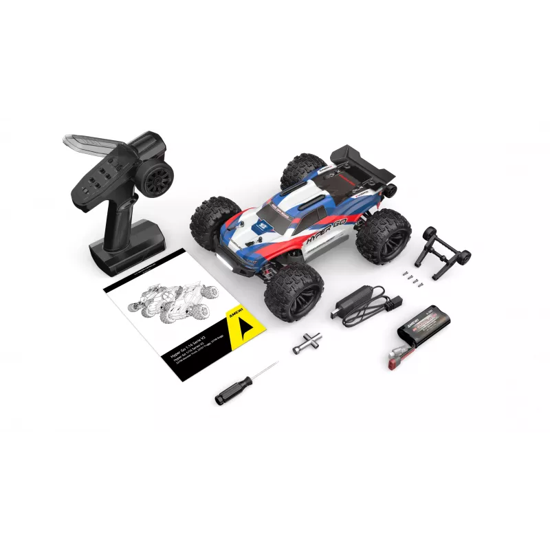 Amewi Hyper Go Truggy V2 brushless 4WD, 1:16, RTR, azul/vermelho