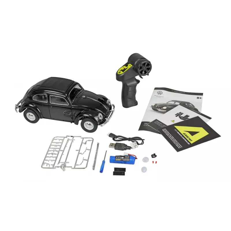 Carro RC Amewi VW Typ 1 1950 Beetle, 1:16, RTR, preto
