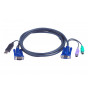 Cabo KVM ATEN 2L-5506UP PS/2 para USB, 6 m