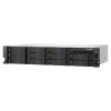 QNAP TS-h1073BXeU-RP-8G NAS em rack 2U, Ryzen Embedded V1780B, 8 GB DDR4, fonte de alimentação redundante