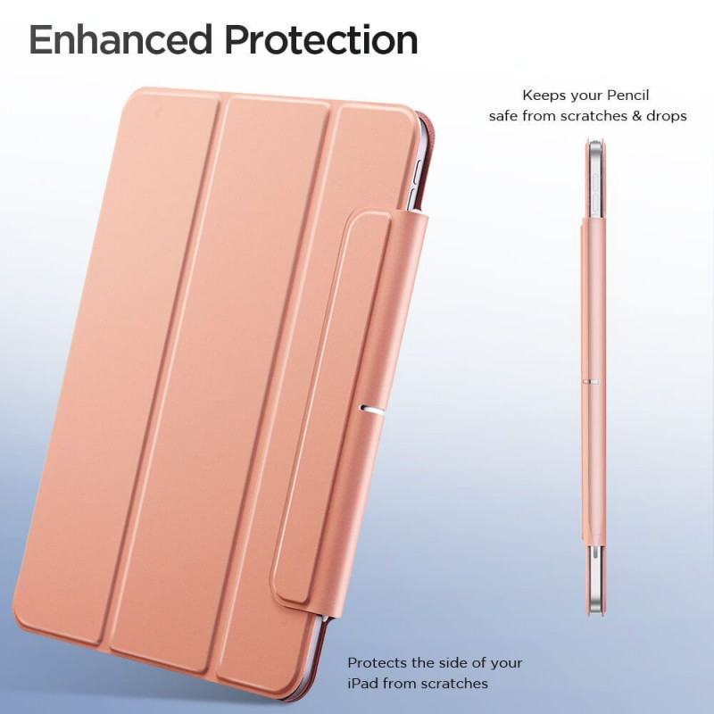 Capa magnética ESR Rebound ESR208BLK para Apple iPad Air 10.9 (2020/2022, 4.ª e 5.ª geração) / iPad Air 11 (2024, 6.ª geração), preta