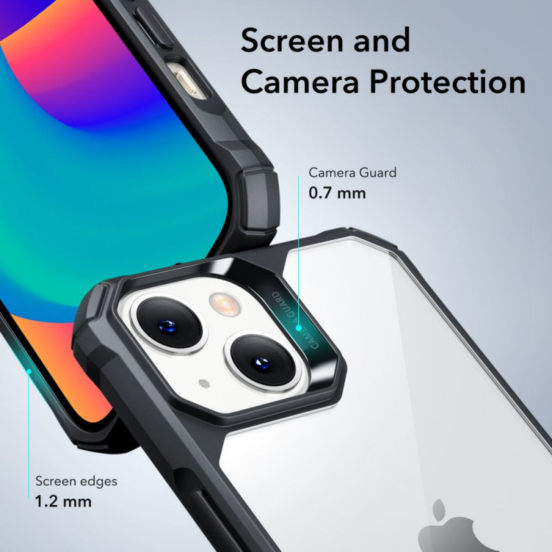 Capa Air Armor ESR515 ESR para Apple iPhone 14 Plus / 15 Plus, Transparente/Preto