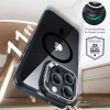 Capa ESR Classic Hybrid Kickstand HaloLock MagSafe com vidro temperado para Apple iPhone 16 Pro, transparente/preto