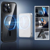 Capa ESR Classic Hybrid HaloLock MagSafe com vidro temperado para Apple iPhone 16 Pro Max, transparente/preto