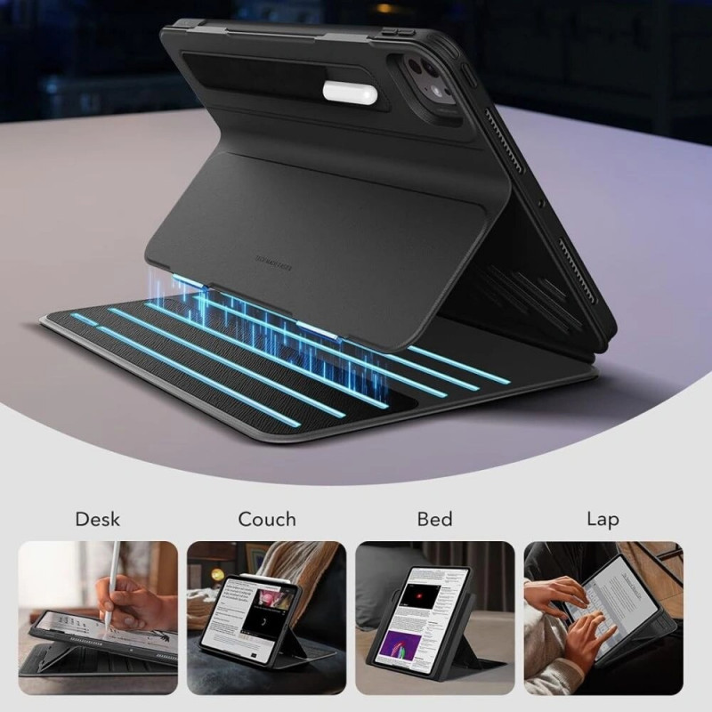 Capa Flip Hybrid ESR para Apple iPad Pro 13" 2024/2025, ESR952, preta
