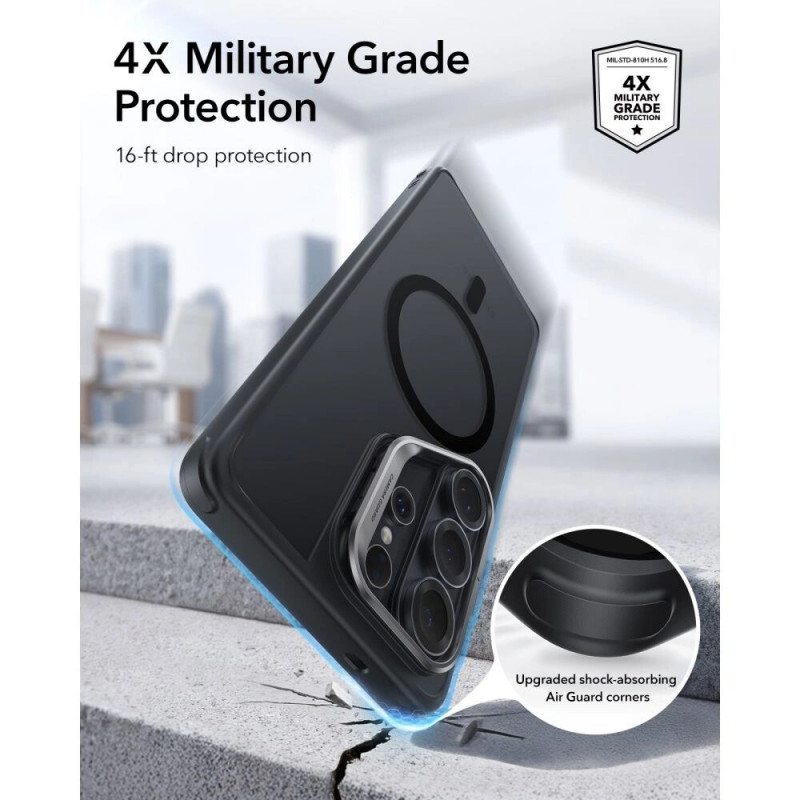 Capa ESR Classic Hybrid Kickstand MagSafe para Samsung Galaxy S26 Ultra, Frosted Black