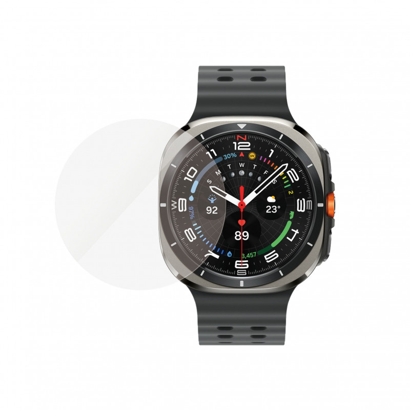 Protetor de ecrã em vidro temperado PanzerGlass para Samsung Galaxy Watch Ultra2 47 mm, transparente