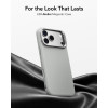 Capa ESR Leather Kickstand MagSafe para Apple iPhone 17 Pro Max / 18 Pro Max, cinzenta