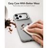 Capa ESR Leather Kickstand MagSafe para Apple iPhone 17 Pro Max / 18 Pro Max, cinzenta