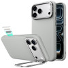 Capa ESR Leather Kickstand MagSafe para Apple iPhone 17 Pro / 18 Pro, cinzenta