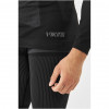 Conjunto de camada base térmica ativa para homem Viking Dante, preto, tamanho L