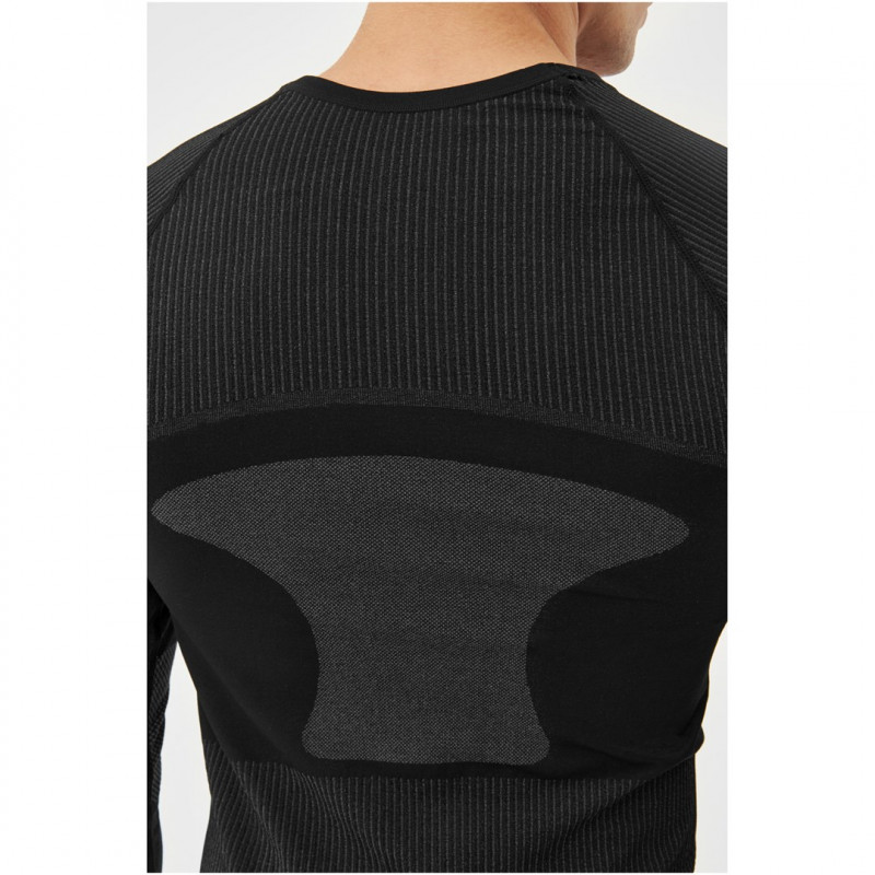 Conjunto de camada base térmica ativa para homem Viking Dante, preto, tamanho M