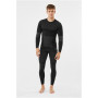 Conjunto de roupa interior termoativa para homem Viking Dante, preto-cinzento, tamanho XL