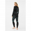 Conjunto de roupa interior termoativa para mulher Viking Ilsa, preto-verde, tamanho L