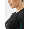 Conjunto de roupa interior termoativa para mulher Viking Ilsa, preto-verde, tamanho L