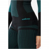 Conjunto de roupa interior termoativa para mulher Viking Ilsa, preto-verde, tamanho S