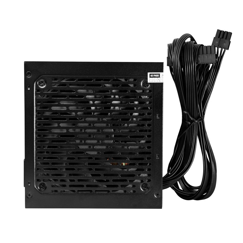 Fonte de alimentação ATX Akyga 500 W AK-C2-500, semimodular, P4+4, 2x PCI-E 6+2 pinos, 4x SATA, 2x Molex, ventoinha de 12 cm, 80 PLUS