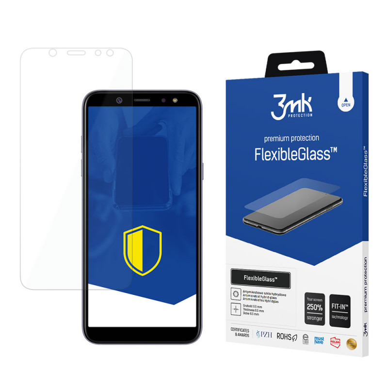 Protetor de ecrã híbrido 3MK FlexibleGlass para Samsung Galaxy A6 2018